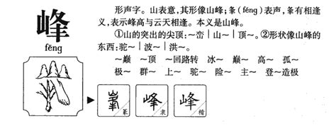 峰字五行|峰